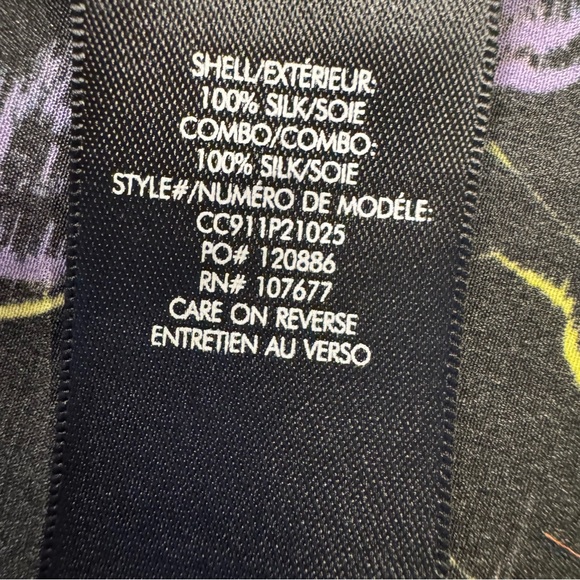 Alice + Olivia Moonstruck Silk Blouse Button Front Top M NWT - Picture 11 of 15
